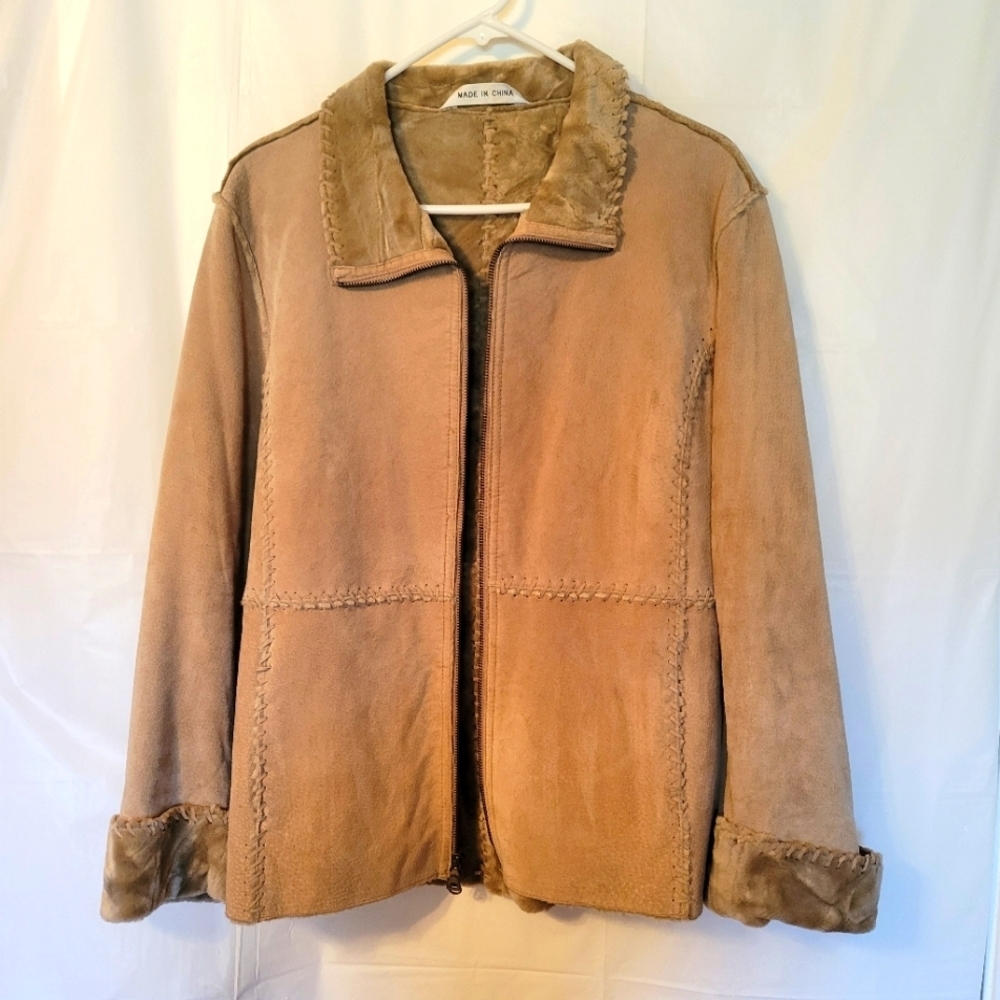 Womans J.Percy For Marvin Richards Large Suede Jacket.